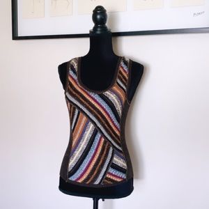 Free People Multicolor Striped Knit Tank Top